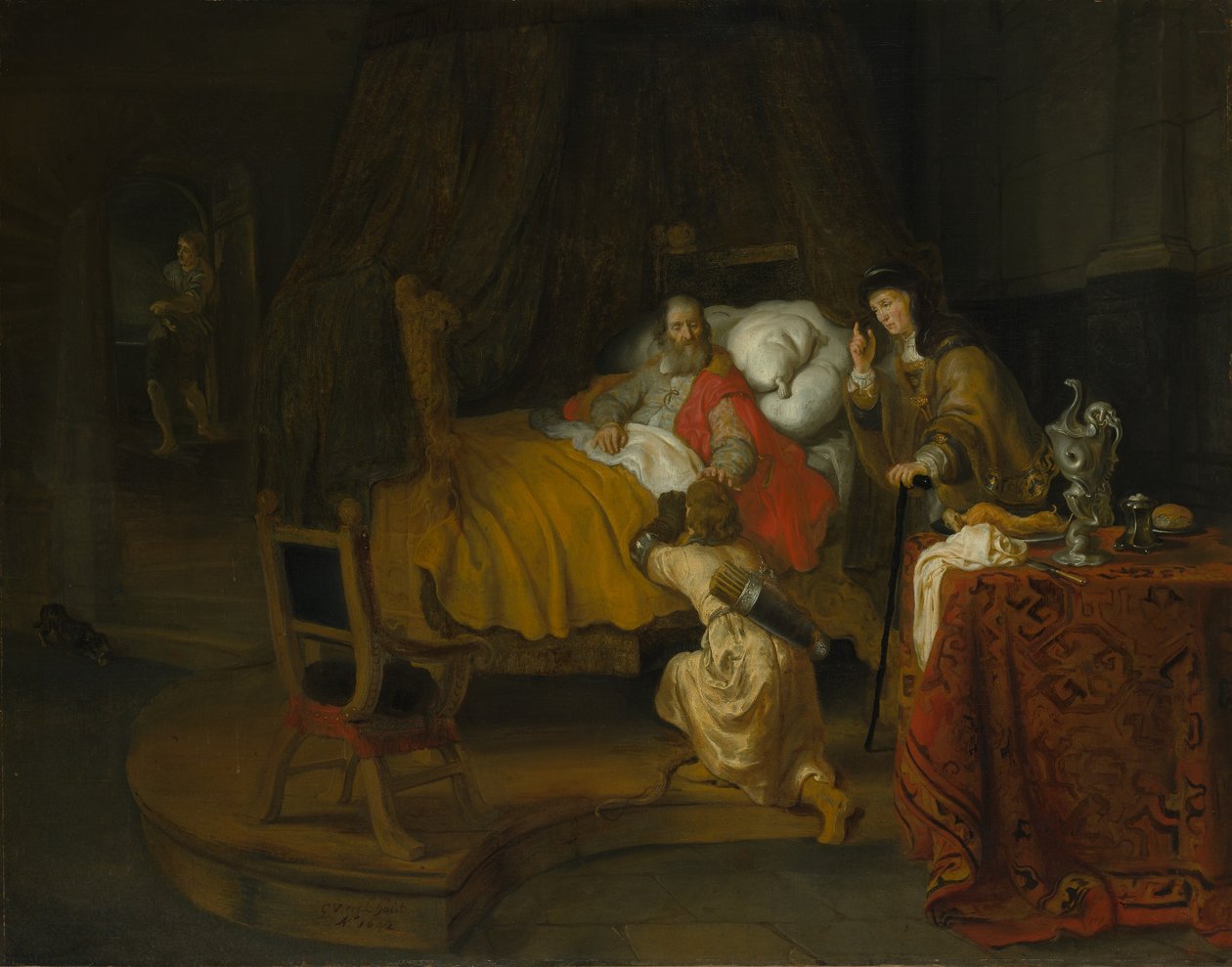艾萨克·祝福·雅各布（1642。 作者 Gerbrand van den Eeckhout