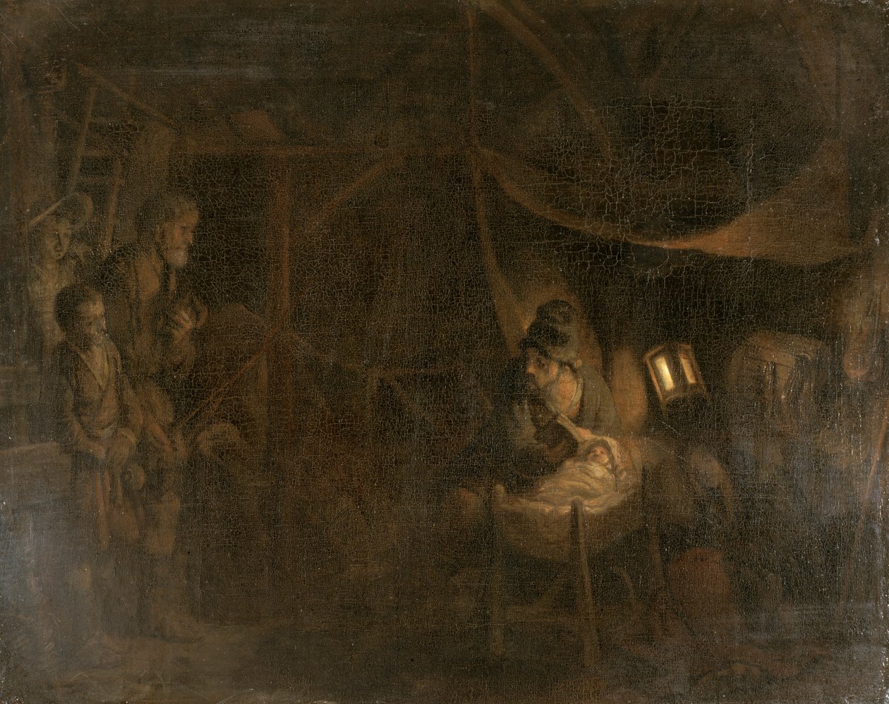 牧羊人的崇拜》，1665年。 作者 Gerbrand van den Eeckhout