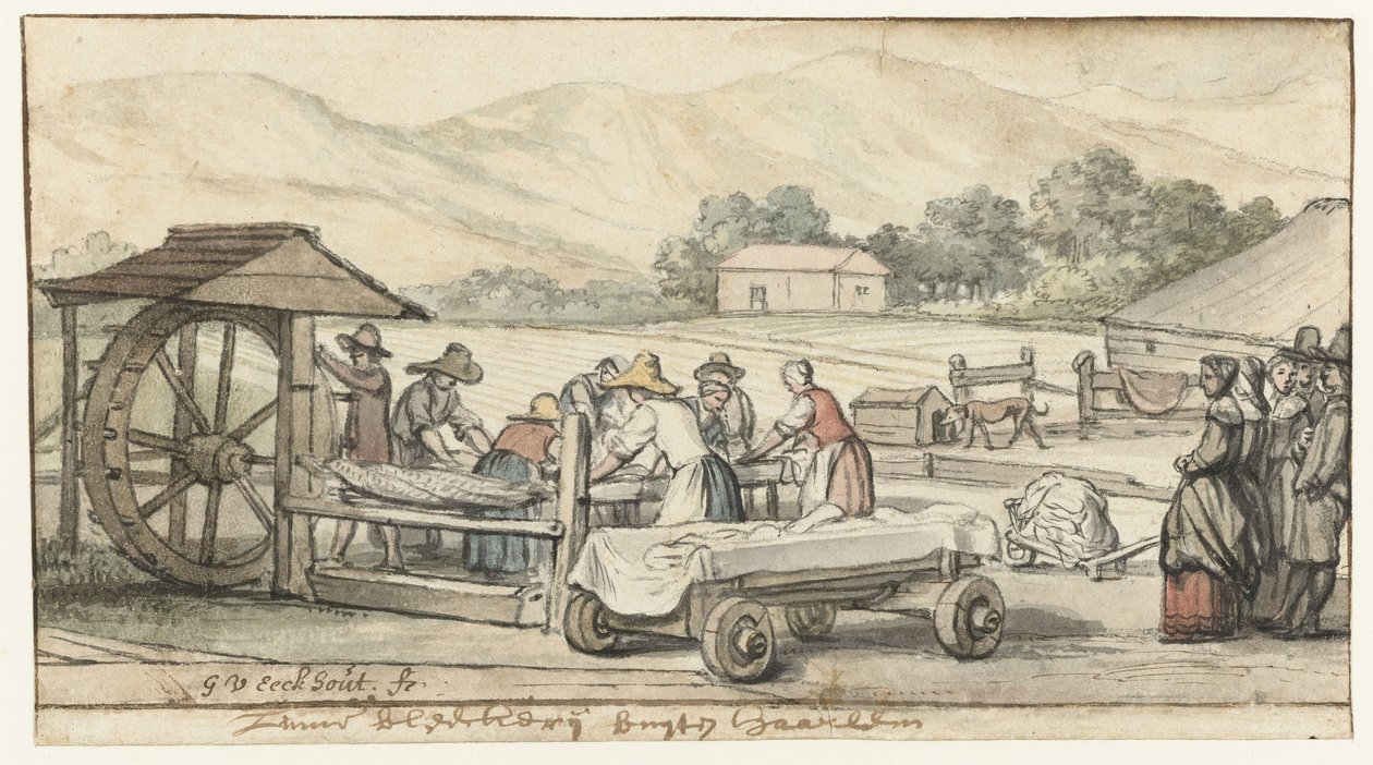 哈勒姆附近的漂白场 作者 Gerbrand van den Eeckhout