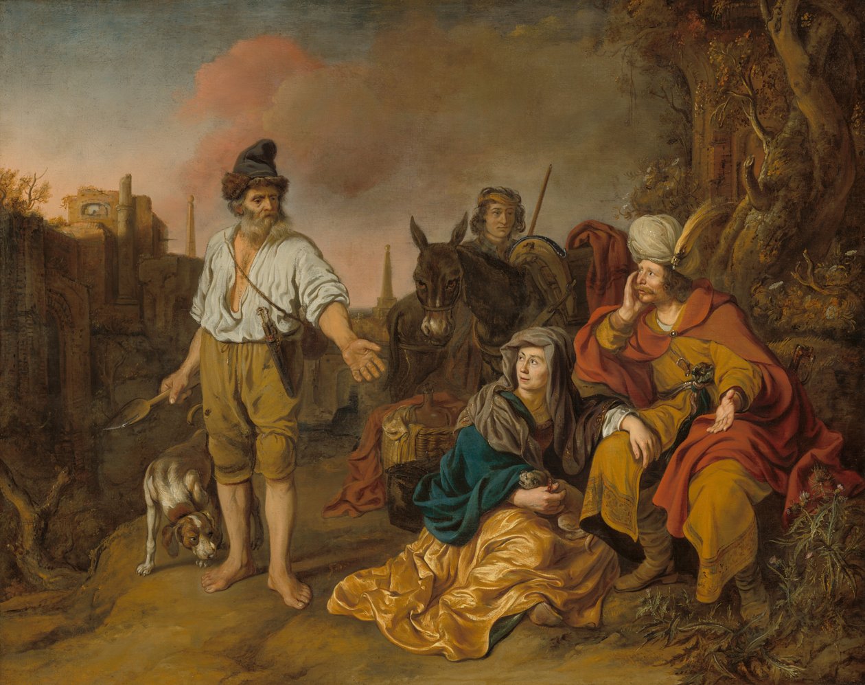 在吉比亚的利未人，1640年代初。 作者 Gerbrand van den Eeckhout