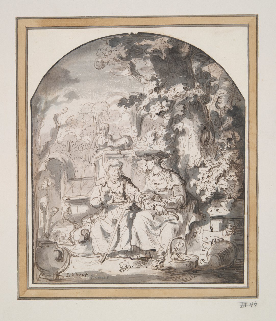 Vertumnus 和 Pomona 作者 Gerbrand van den Eeckhout