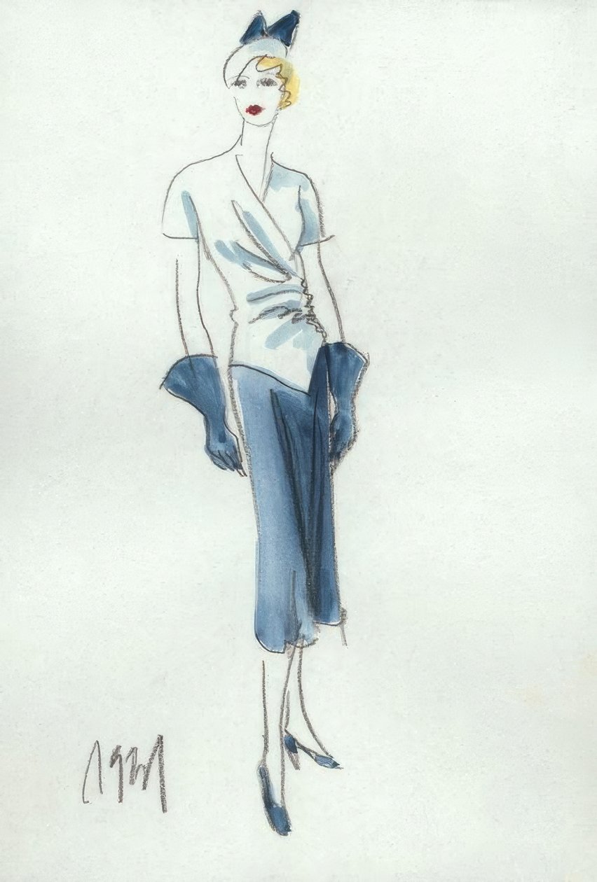 1931年女装时尚，裙子和上衣- G.Hartung 作者 格尔德·哈同