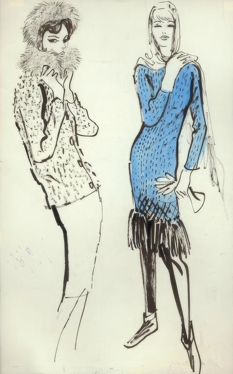 带有流苏的服装和服饰- G.Hartung 作者 格尔德·哈同