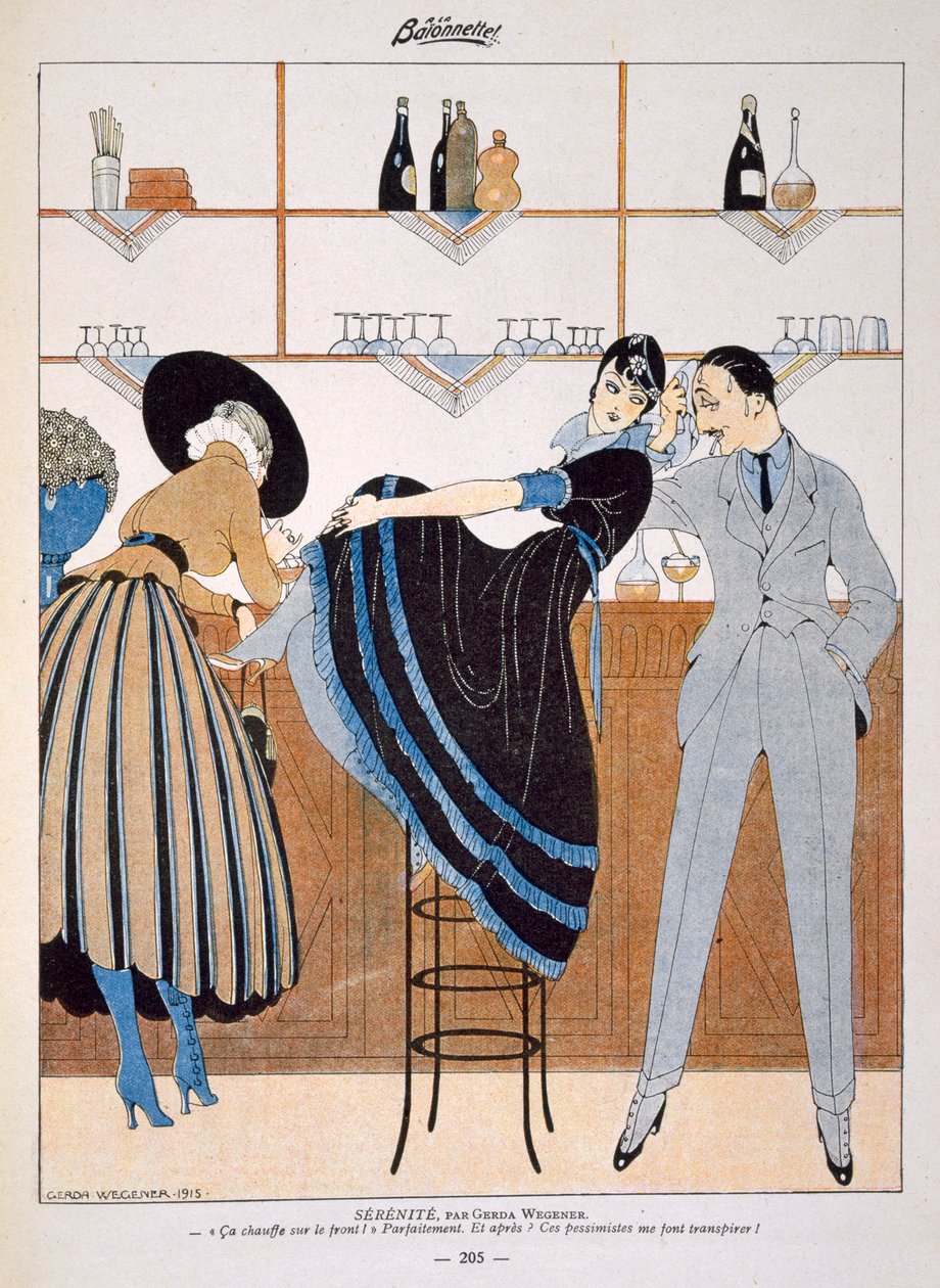 Serenity，来自1915年的周刊“La Baionnette” 作者 格达·玛丽·弗雷德里克·韦格纳