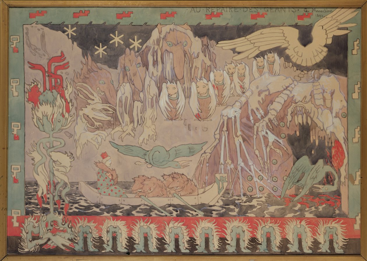 在巨人队的书房，1893年 作者 格哈德·彼得·弗朗茨·菲尔赫姆·蒙特