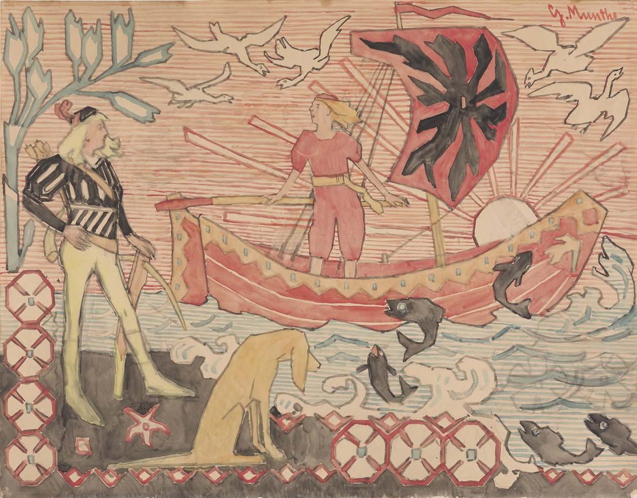 嬉皮士之歌》，约1892年。 作者 格哈德·蒙特