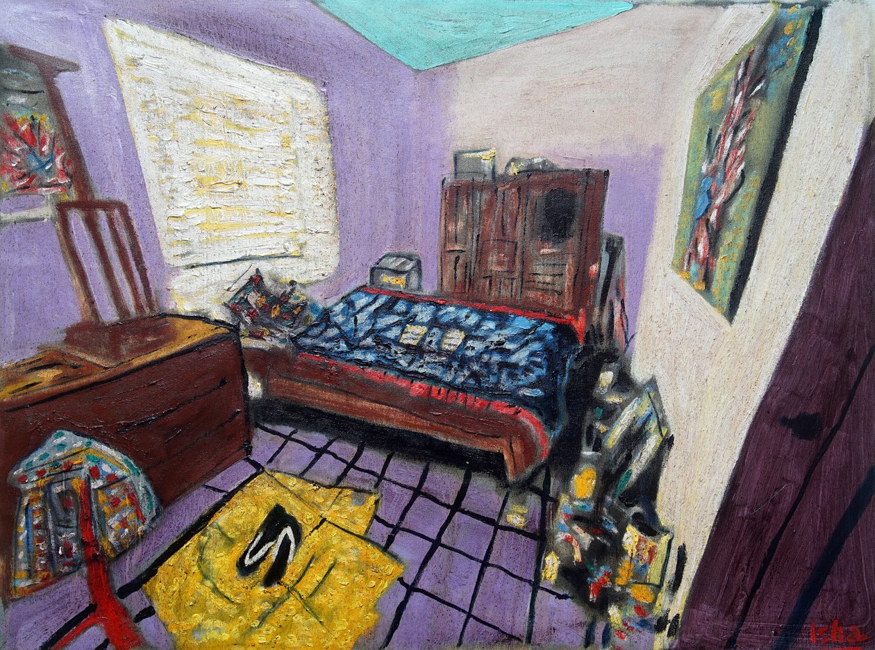 艺术婴儿床，2024 年（布面油画） 作者 格哈特·伊斯林豪斯