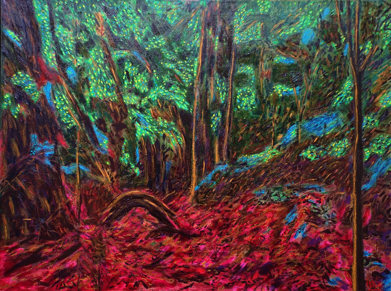 墨西哥丛林》，2019 年（布面油画） 作者 格哈特·伊斯林豪斯