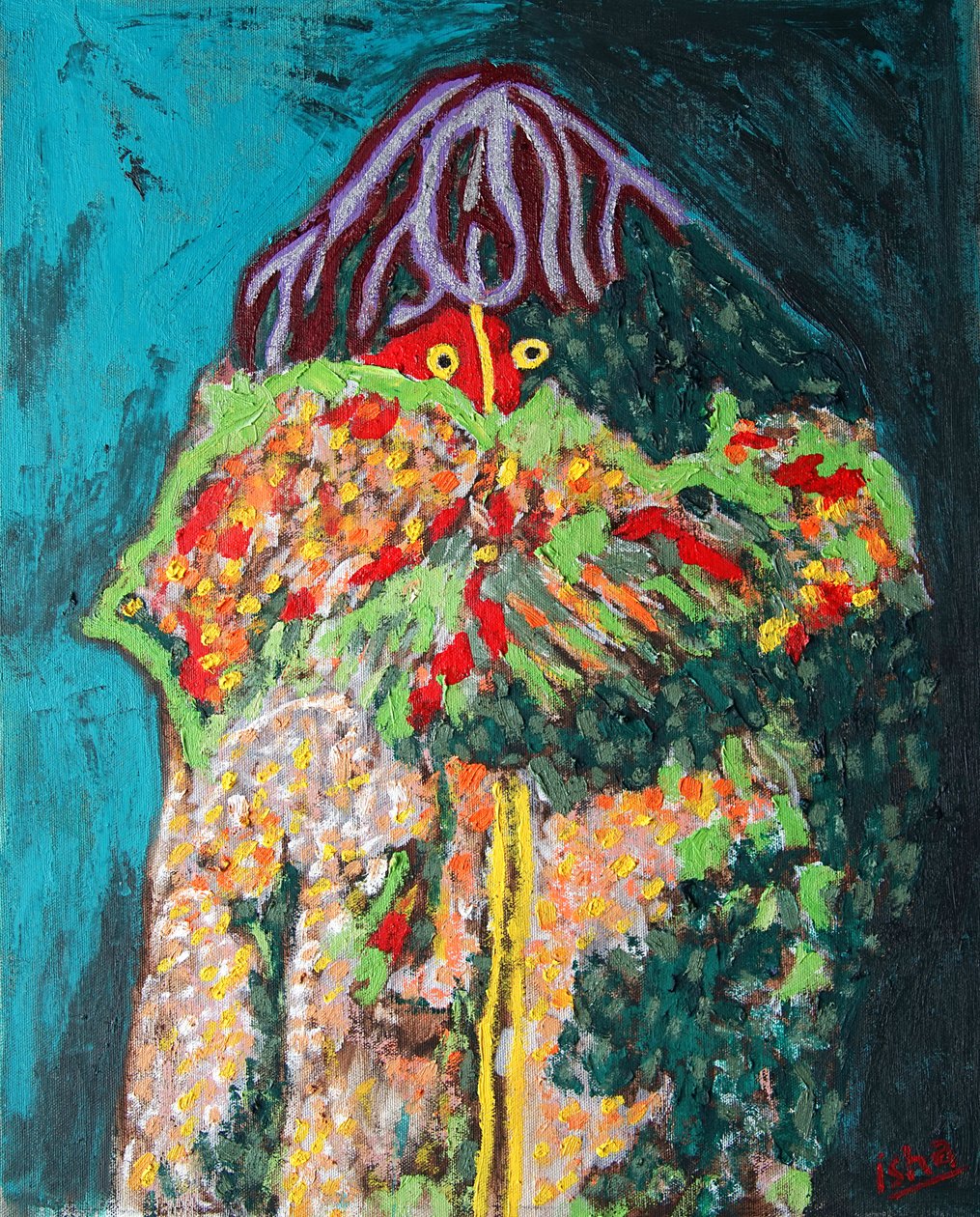 萨满 1》，2019 年（布面油画） 作者 格哈特·伊斯林豪斯