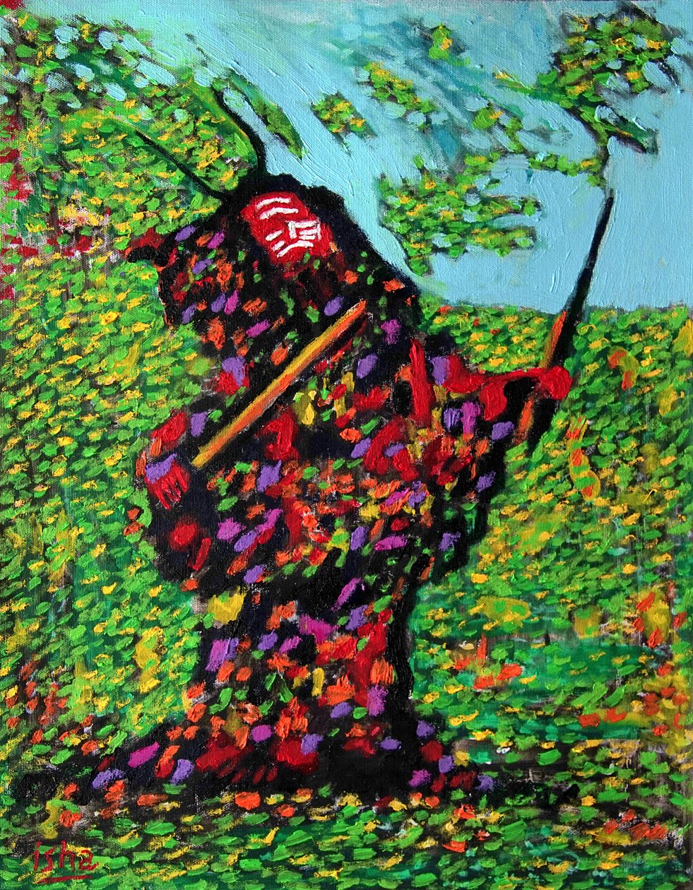西伯利亚巫师》，2020 年（布面油画） 作者 格哈特·伊斯林豪斯