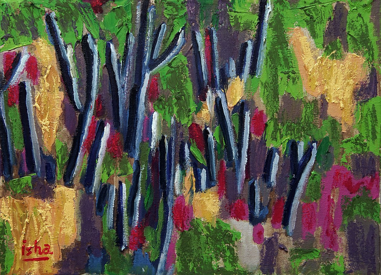 春天的萨瓜洛，2018（布面油画） 作者 格哈特·伊斯林豪斯