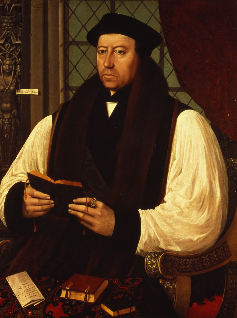 Thomas Cranmer的肖像（1489-1556）1546 作者 Gerlach贴片