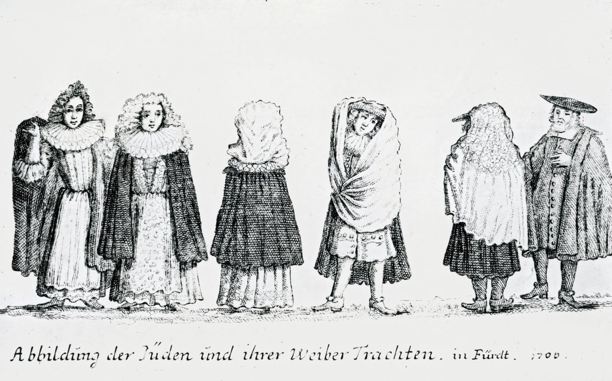 犹太人及其服饰的描写，1706 作者 德国学校
