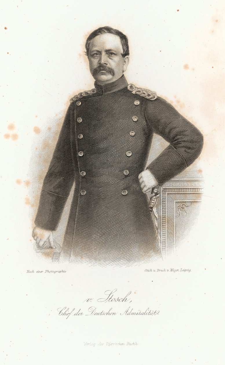 阿尔布雷希特·冯·斯托什（1818-96），位于莱比锡的&39;Allgemeine Moden-Zeitung&39;，1872年 作者 德国学校