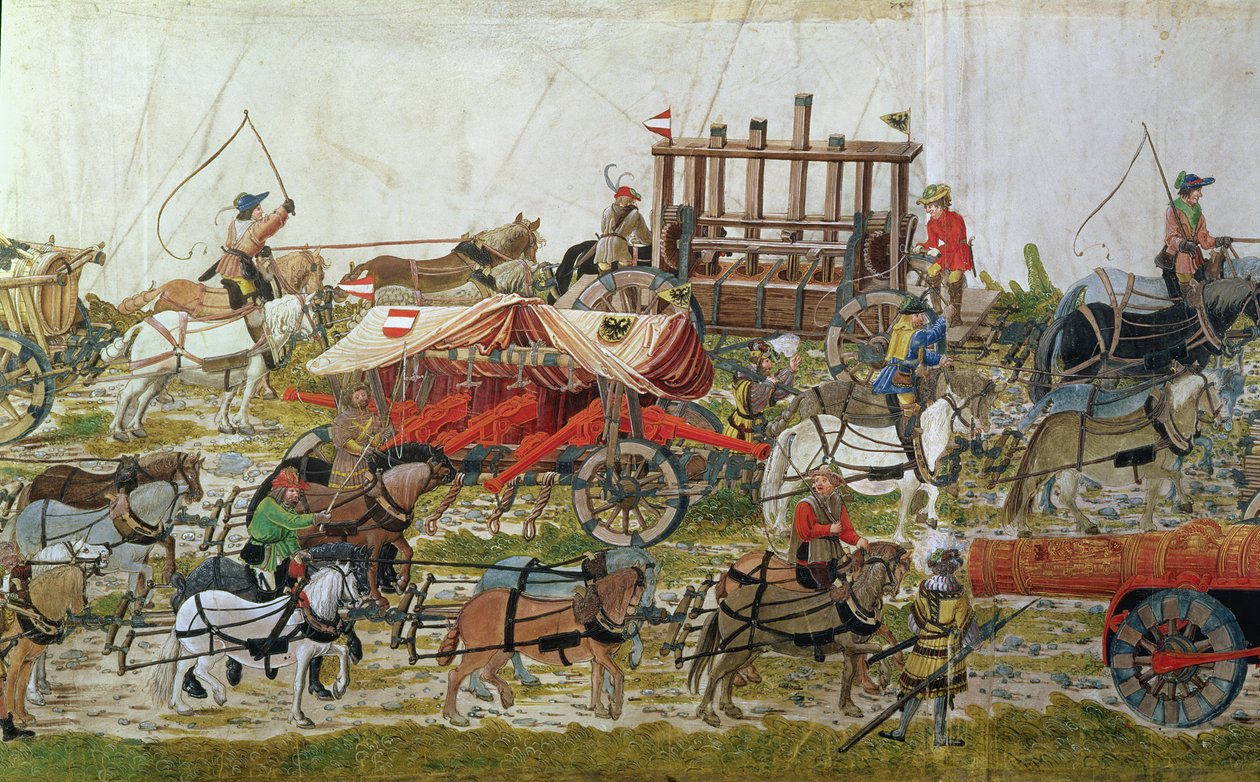 马克西米利安一世火炮列车（1459-1519） 作者 德国学校