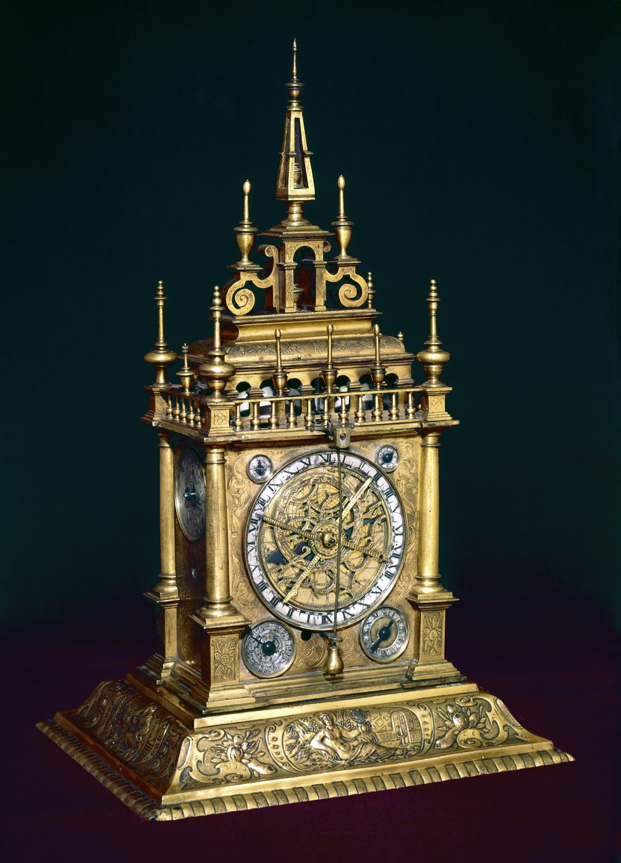 奥格斯堡时钟，c.1630（金属） 作者 德国学校