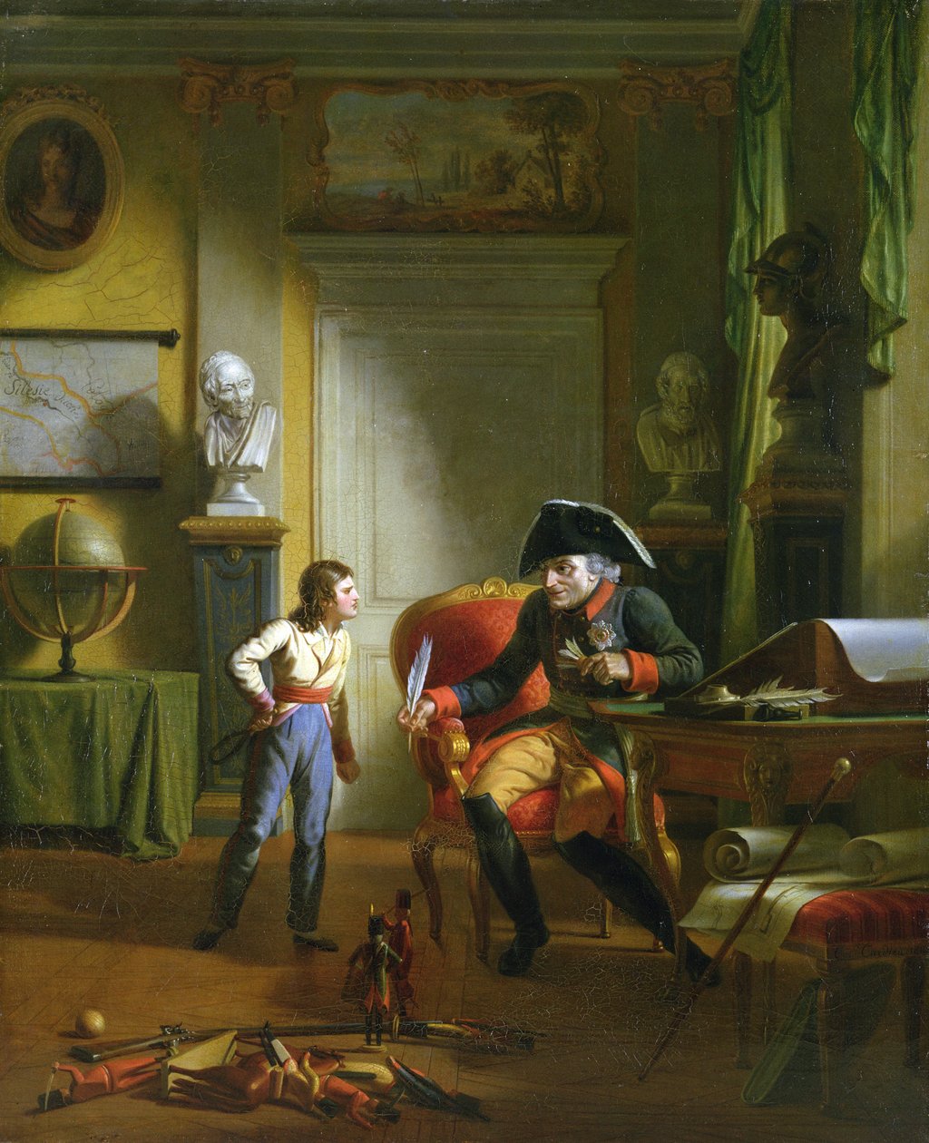 弗雷德里克二世与他的侄孙弗雷德里克威廉姆三世，1814年 作者 德国学校