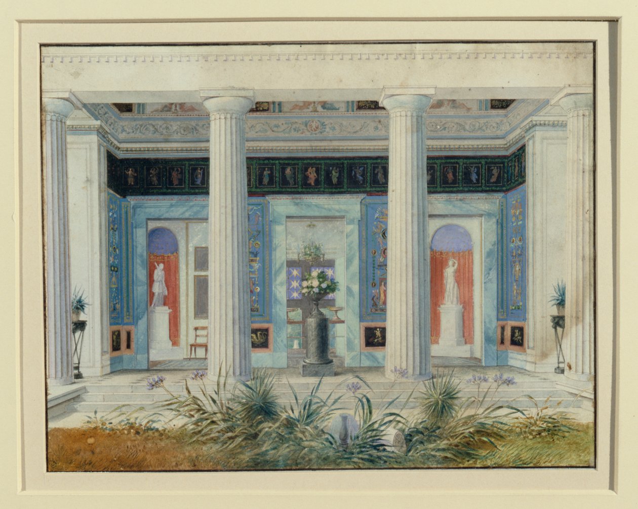 花园门廊，1834年 作者 德国学校