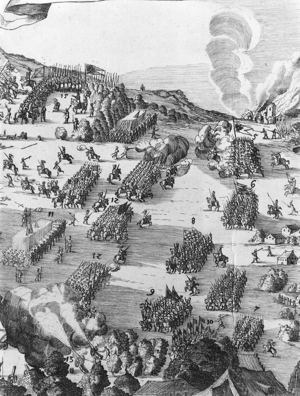 Muhlberg战役的一般视图，细节，1547年4月24日（另见217805） 作者 德国学校