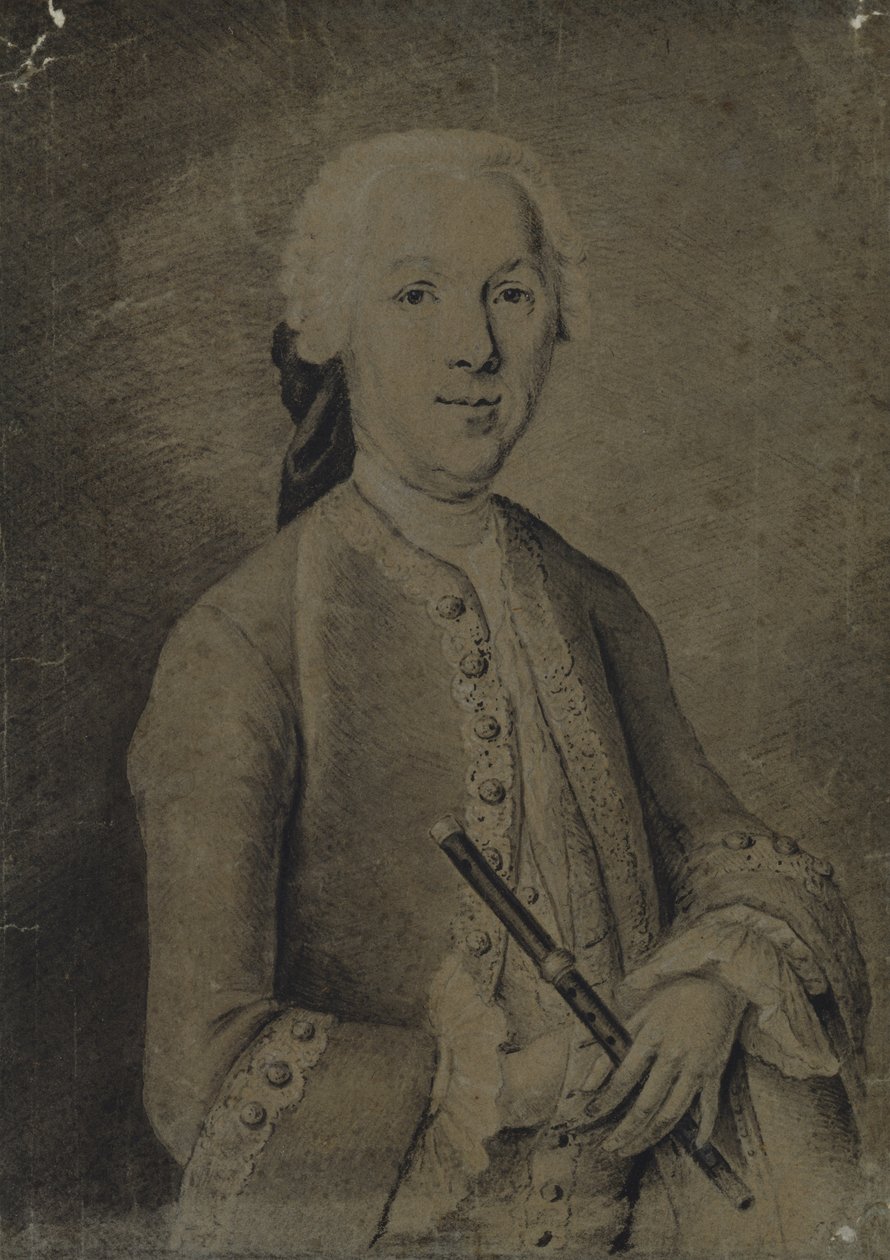 Johann Joachim Quantz（纸上木炭） 作者 德国学校