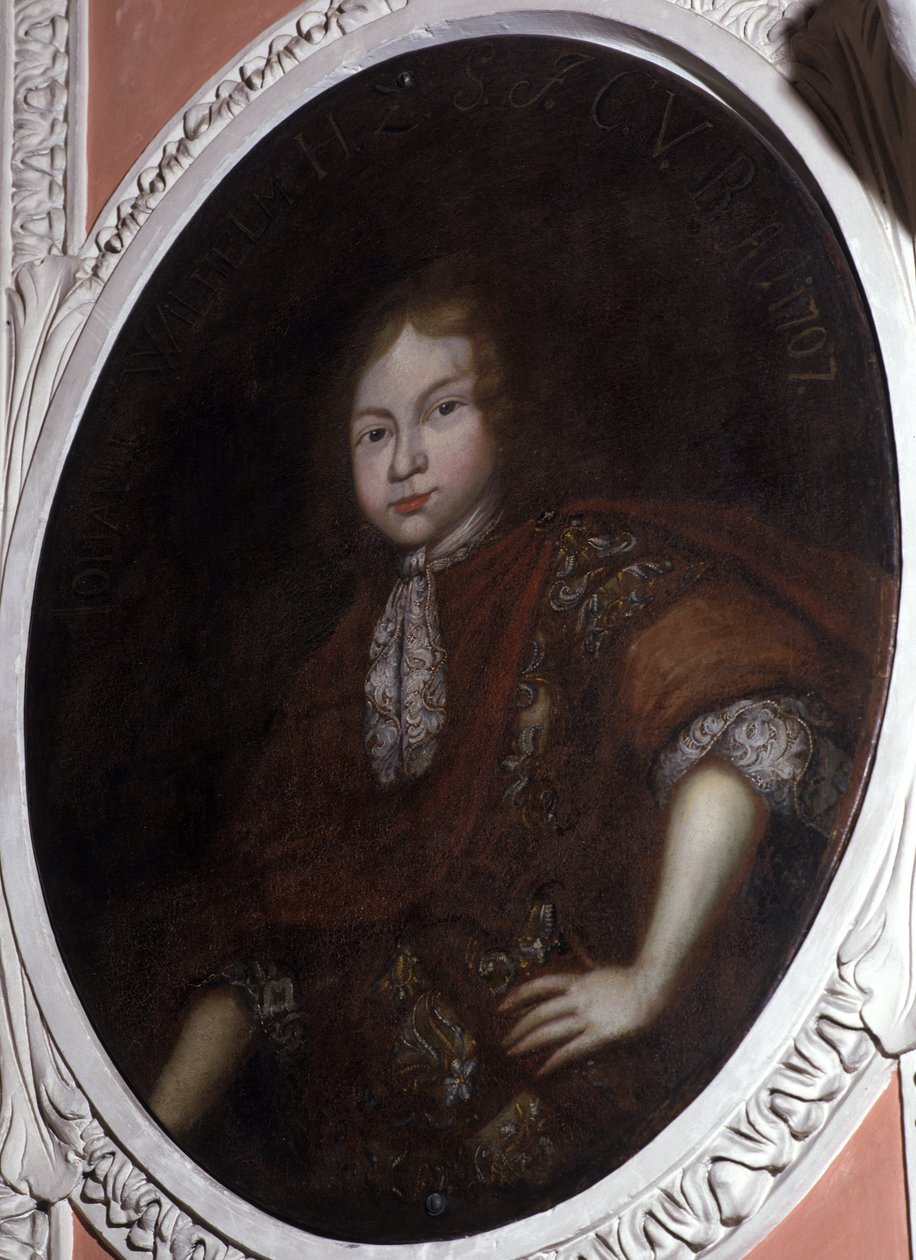 约翰威廉，萨克森公爵，Juelich，克利夫和伯格（1675-90）布面油画） 作者 德国学校