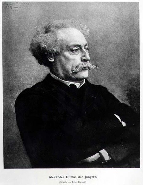 Alexander Dumas Jr.（1824-95）1886年的肖像 作者 德国学校
