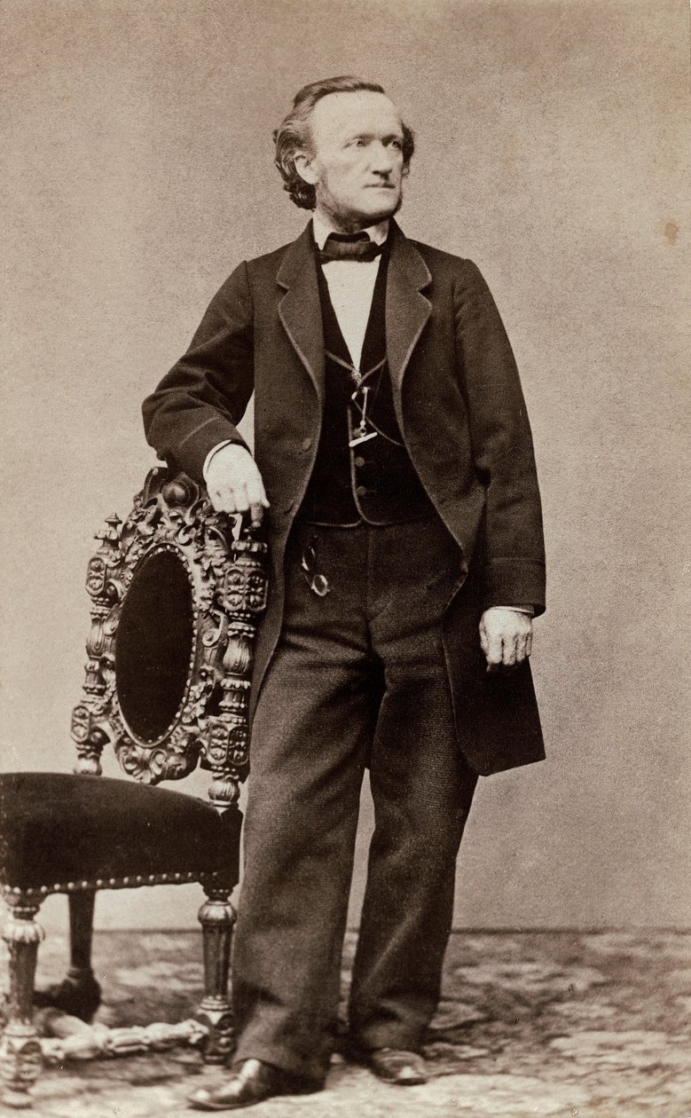 Richard Wagner的肖像，1870年（蛋白打印） 作者 德国学校
