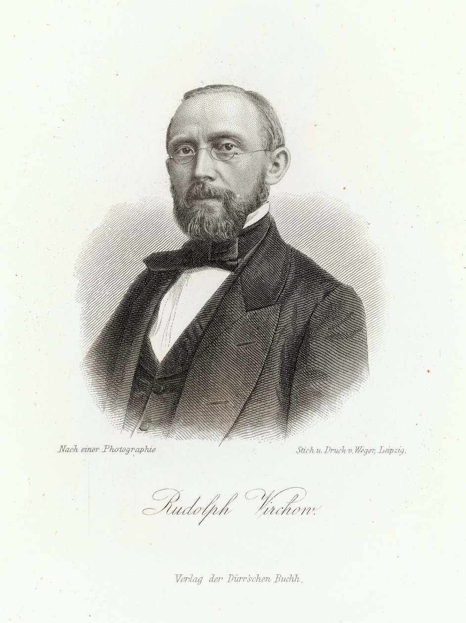 Rudolph Virchow（1821-1902），1872年莱比锡&39;General Moden-Zeitung&39; 作者 德国学校