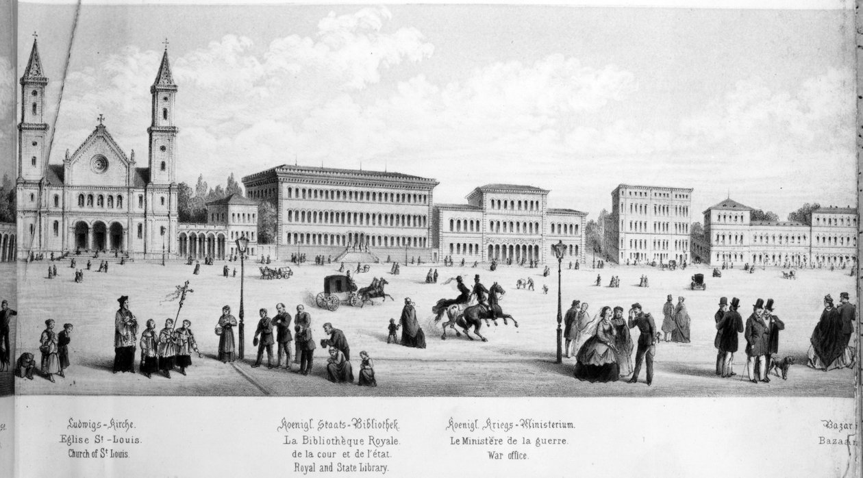 1869年慕尼黑的视图 作者 德国学校