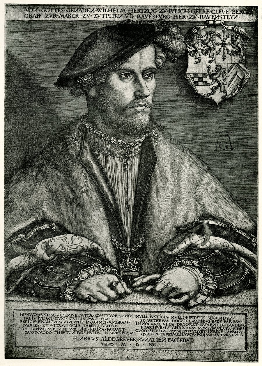 Wilhelm IV（1516-92）Julich-Kleve-Berg公爵，1540（照片型） 作者 德国学校
