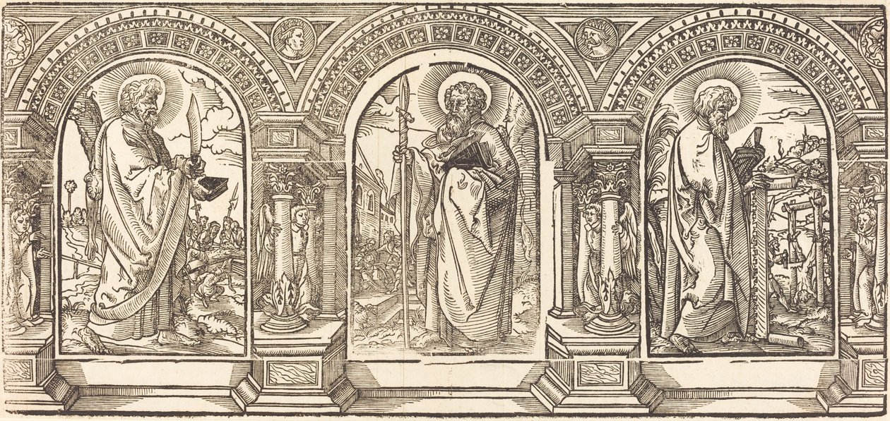 基督和他的门徒I 作者 德国 16 世纪 Martin Schongauer 之后
