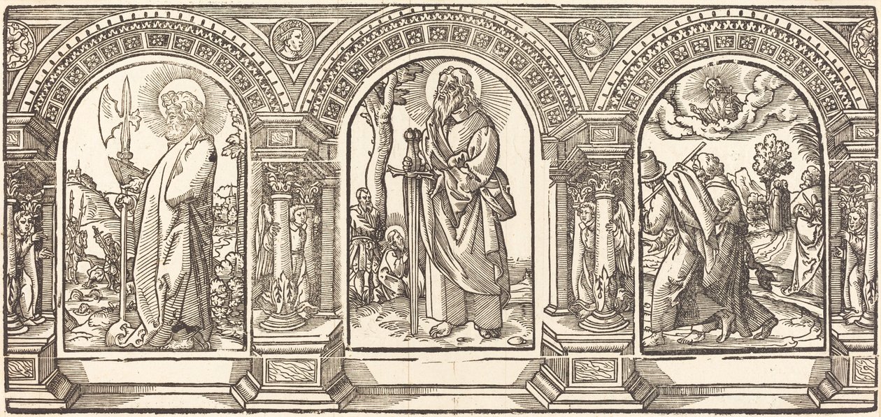 基督和他的门徒 V 作者 德国 16 世纪 Martin Schongauer 之后