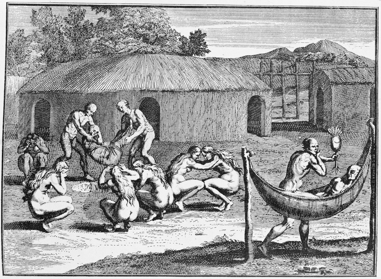 葬礼仪式，由David Herzliberger的书，酒吧转载。在1748年，从&39;河床的浪漫&39;，卷。我，由WH Koebel，1914年 作者 德国学校