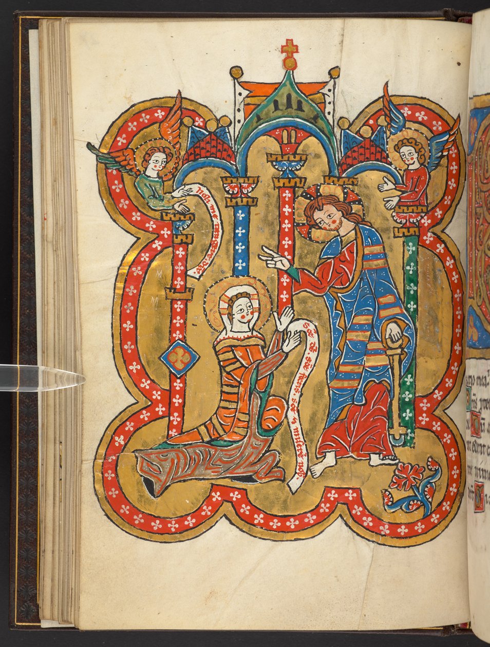 Add.60629，f.27v "Noli me tangere"（牛皮纸） 作者 德国学校
