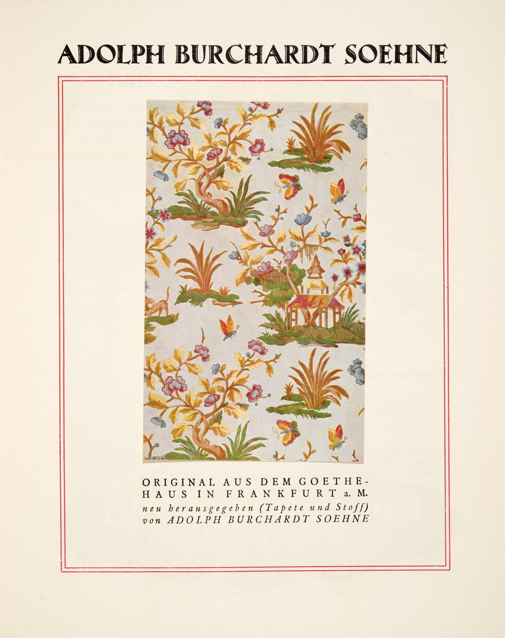 Adolph Burchardt Soehne 的广告，选自《Styl》，1922 年出版（pochoir 印刷品） 作者 德国学校