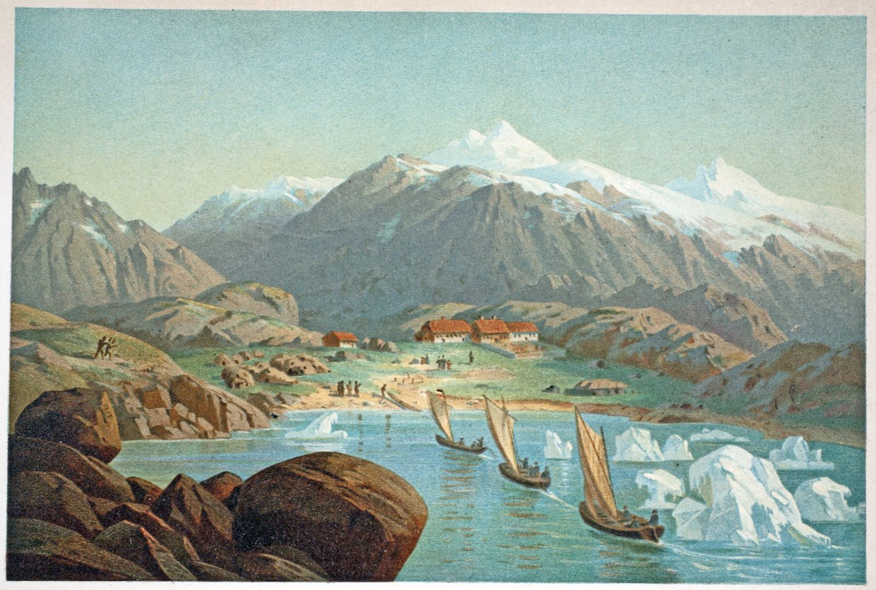 抵达弗里德里希斯塔尔的船只，p。伦敦，1874年 作者 德国学校