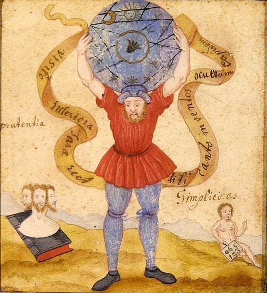 地图》，约1605年（纸上水粉画） 作者 德国学校