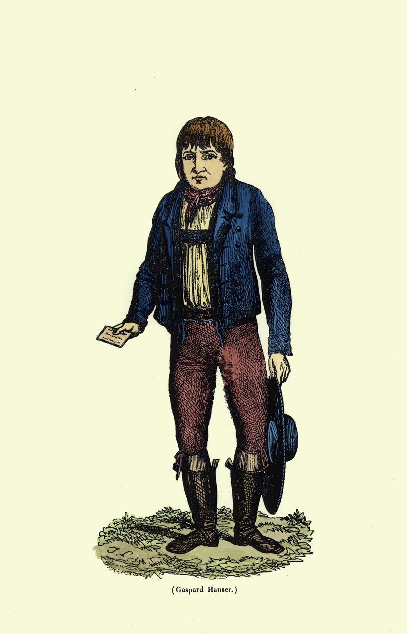 Caspar Hauser（约1812-1833）（后期着色） 作者 德国学校