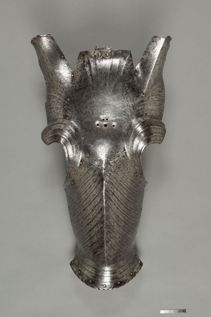 马克西米利安风格的Chanfron，约1510年（钢） 作者 德国学校