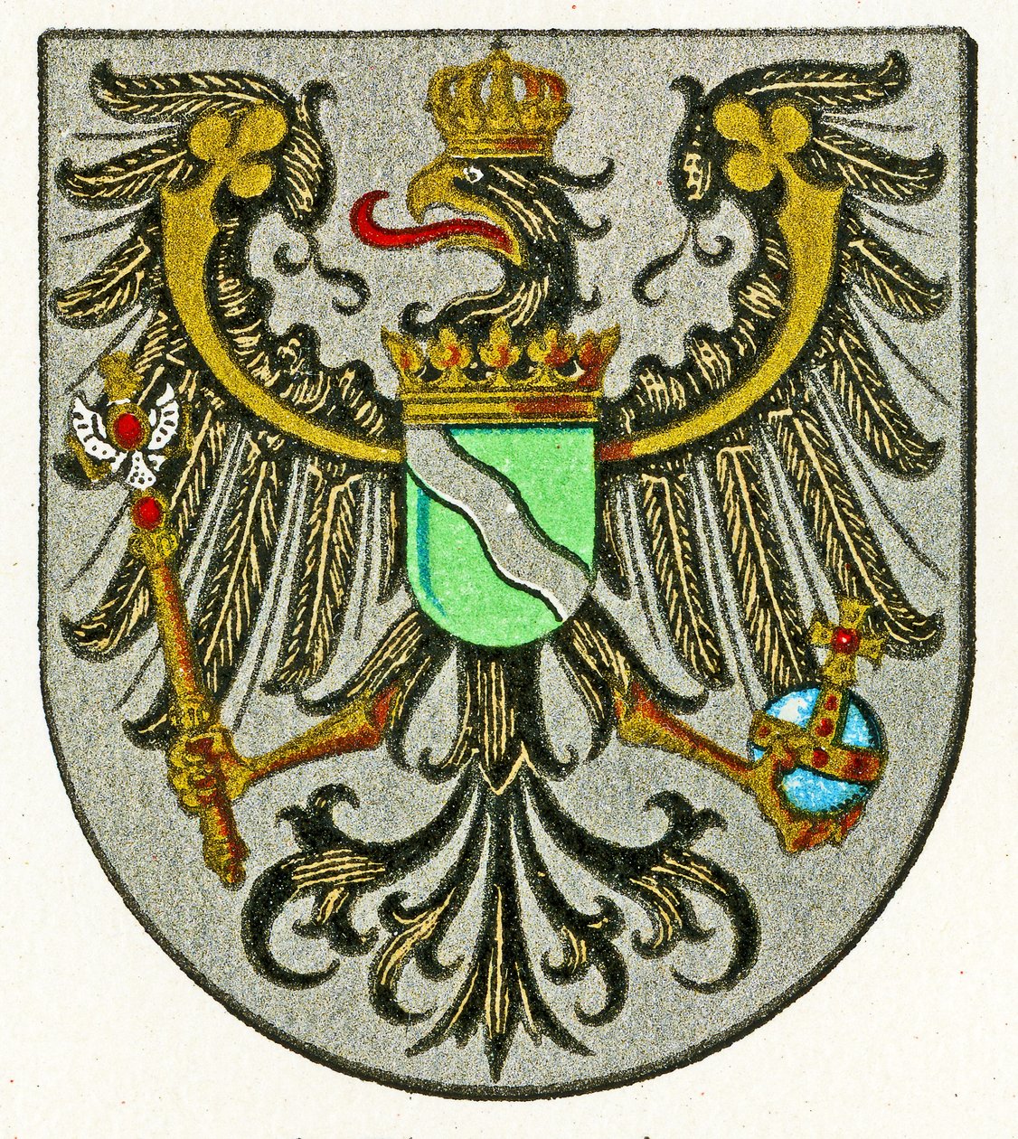 莱茵省（Provinz Rheinland）的徽章，c.1898 作者 德国学校