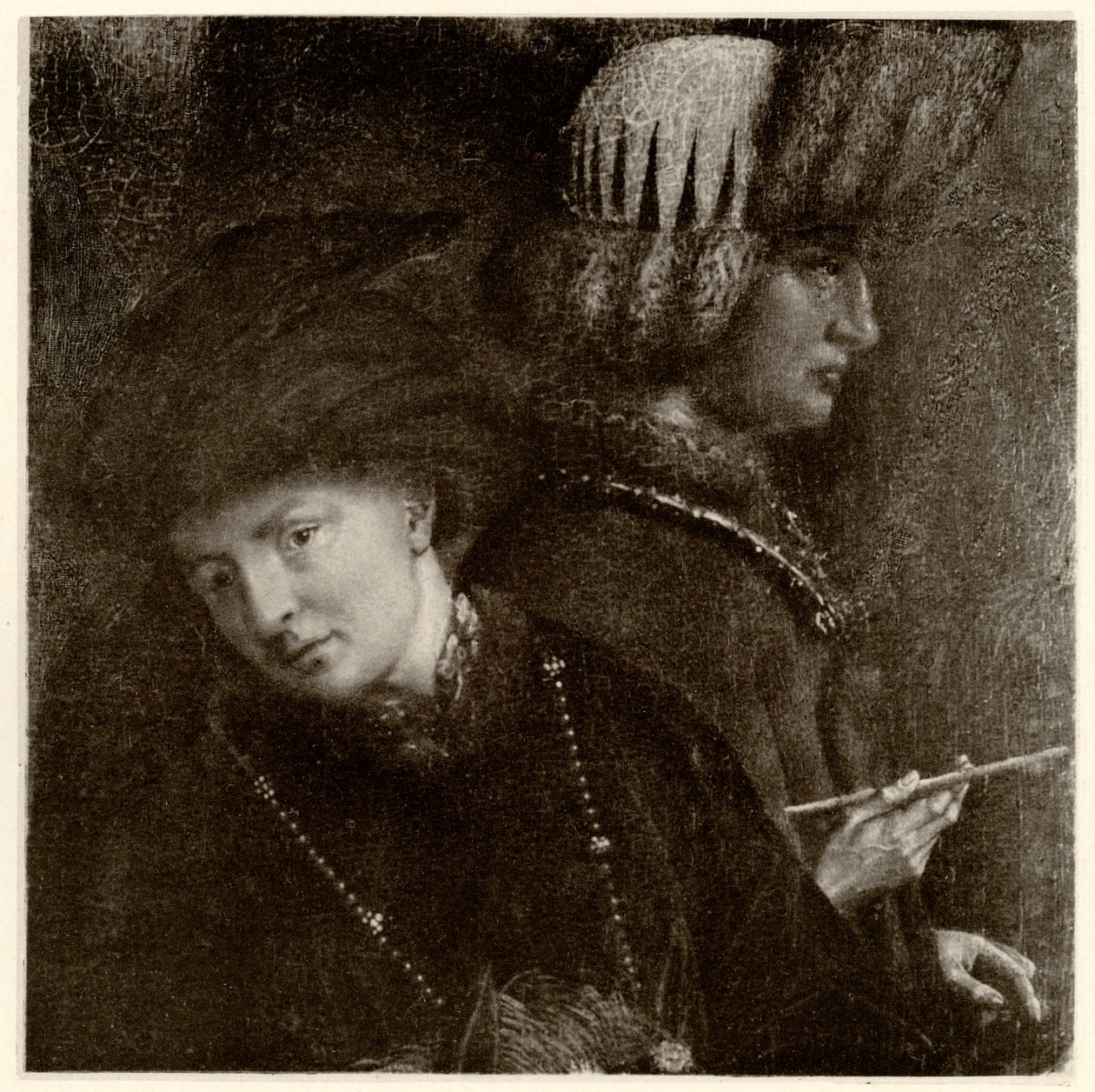 DieBrüderVanEyck，Hubert van Eyck（1366  -  1426），Jan van Eyck（1386  -  1440），1884-90（照片型） 作者 德国学校