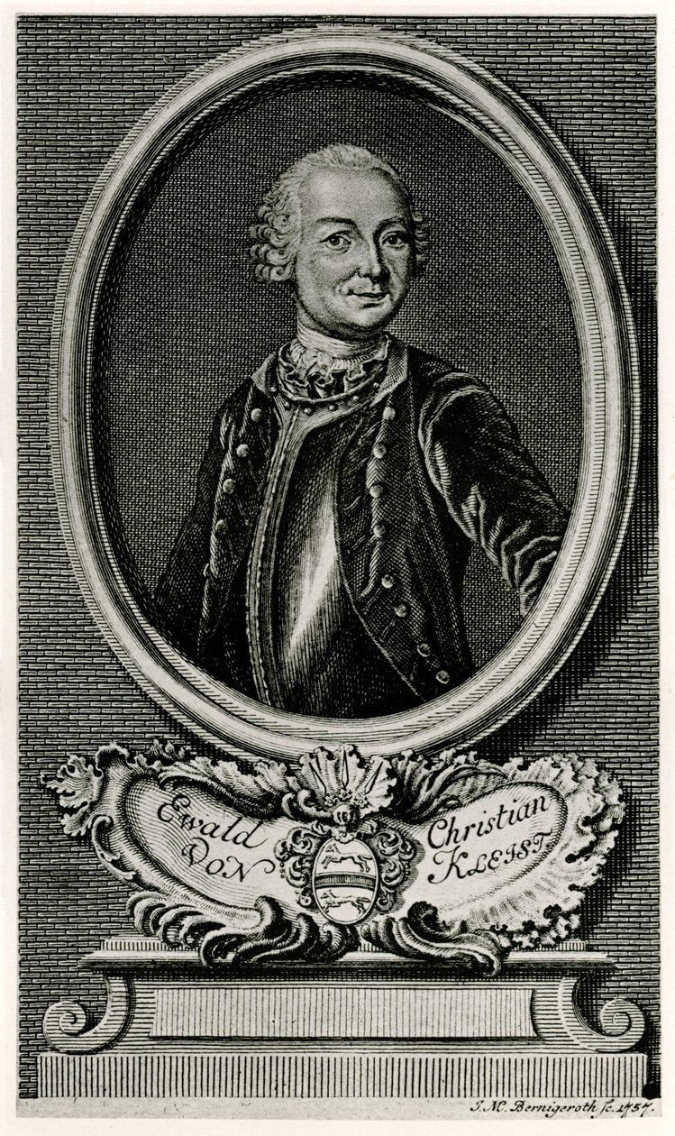 Ewald Christian von Kleist 作者 德国学校