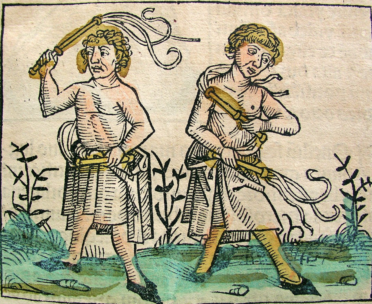 Flagellants，发表在纽伦堡纪事报，1493年 作者 德国学校