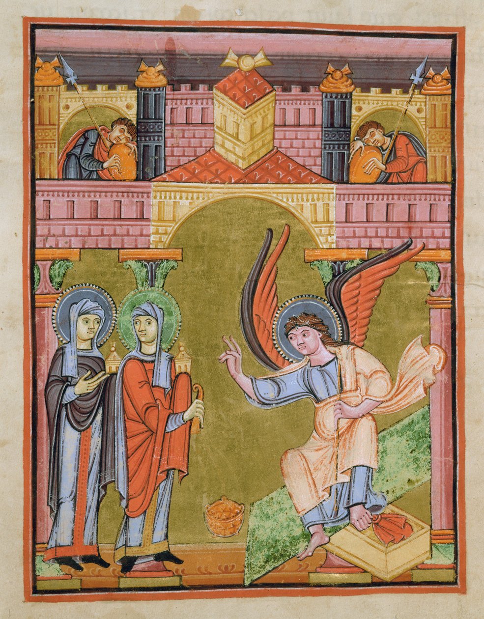 FOL。来自Reichenau School Evangeliary的33v，Codex F. II。 1 作者 德国学校