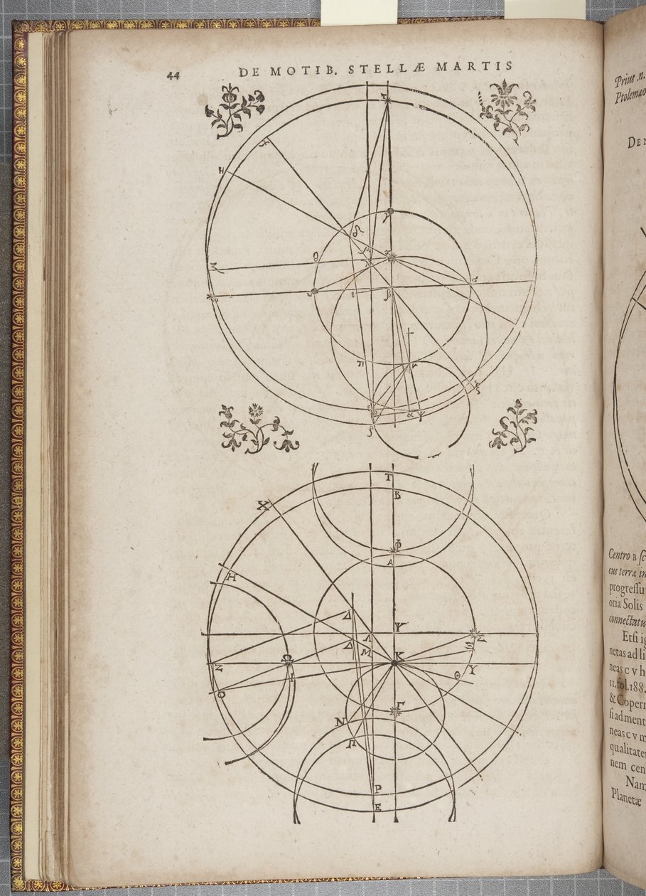 第45页 "Astronomia nova Aitiologetos"，约翰内斯-开普勒（雕刻）。 作者 德国学校