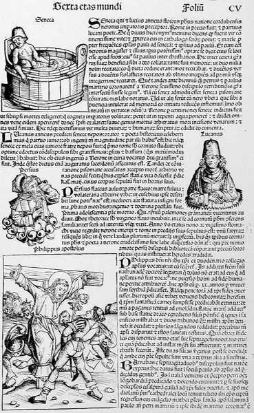 Folio CV，来自Liber Chronicarum，Hartmann Schedel（1440-1514）1493 作者 德国学校