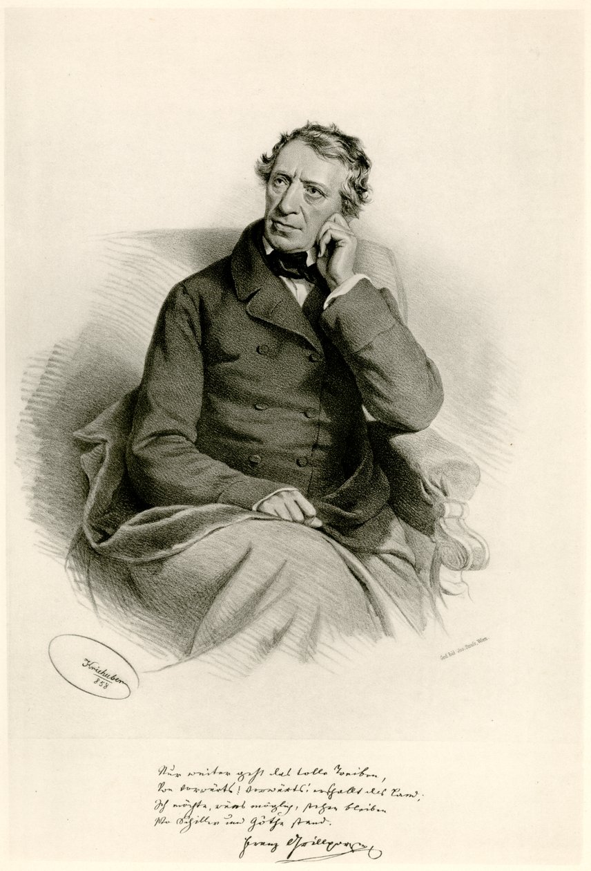 Franz Grillparzer，1884-90（照片型） 作者 德国学校