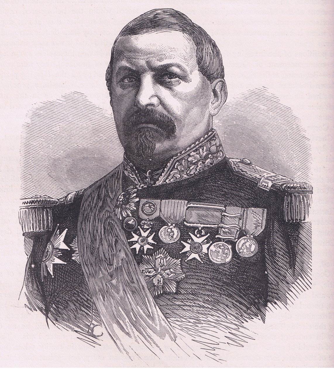 维诺伊将军，《卡塞尔法德战争史》，由卡塞尔有限公司出版，约1890年（石印）。 作者 德国学校