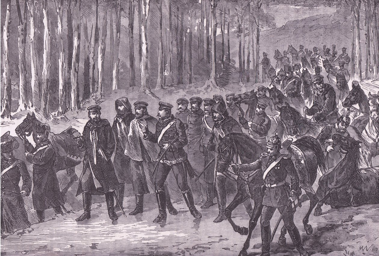 German cavalry en route for Paris, Cassells History of the War between France and Germany published by Cassell and Company Limited, c.1890 (litho) 作者 德国学校