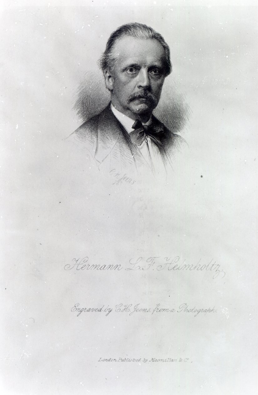Hermann von Helmholtz，由CH Jeens雕刻 作者 德国学校